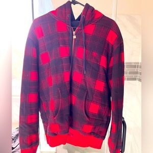 DC Plaid Hoodie. Size L. Excellent Condition.